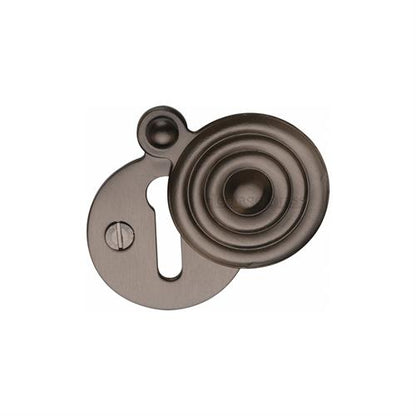 Standard Covered Key Escutcheon Reeded - V972